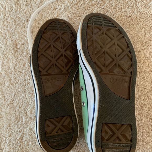 Teal Low Top Converse - Picture 3 of 3